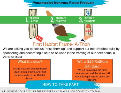 First Habitat Frame-A-Thon